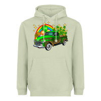 Matcha st patricks shamrock gold rainbow balloon candy truck Heavyweight Hoodie - FaDigitalArtStudio
