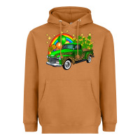 Meerkat st patricks shamrock gold rainbow balloon candy truck Heavyweight Hoodie - FaDigitalArtStudio