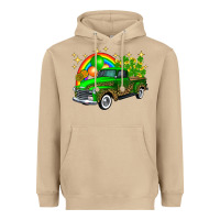 Mushroom st patricks shamrock gold rainbow balloon candy truck Heavyweight Hoodie - FaDigitalArtStudio
