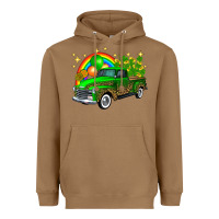 Toasted Coconut st patricks shamrock gold rainbow balloon candy truck Heavyweight Hoodie - FaDigitalArtStudio