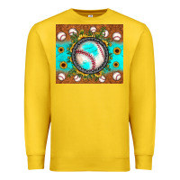 Lemon baseball turquoise sunflower Premium Sweatshirt - JahusDesignShop