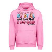Fuchsia Pink be still and know that i am god psalm 46 10 Urban Hoodie - MaliasSmallBusiness