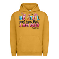 Pigment Peanut Butter be still and know that i am god psalm 46 10 Urban Hoodie - MaliasSmallBusiness
