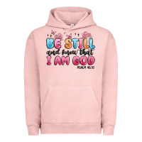 Pigment Salmon be still and know that i am god psalm 46 10 Urban Hoodie - MaliasSmallBusiness