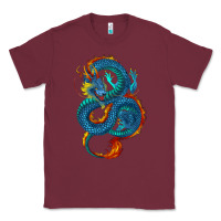 Burgundy blue dragon Classic Tee - RanaPortraitStore