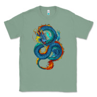 Sage blue dragon Classic Tee - RanaPortraitStore