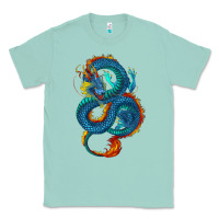 Seafoam blue dragon Classic Tee - RanaPortraitStore