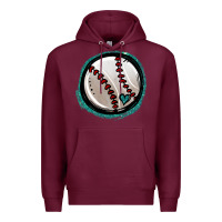 Burgundy glitter baseball Premium Hoodie - Jasminsmagicworld