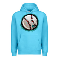Ocean Blue glitter baseball Premium Hoodie - Jasminsmagicworld