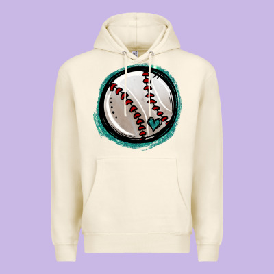 Glitter Baseball Premium Hoodie Designed By Jasminsmagicworld