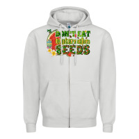 Dove Grey dont eat watermelon seeds with summer Zipper Hoodie - texasbilliewilder