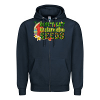 Navy dont eat watermelon seeds with summer Zipper Hoodie - texasbilliewilder