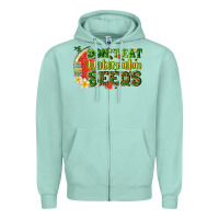Seafoam dont eat watermelon seeds with summer Zipper Hoodie - texasbilliewilder