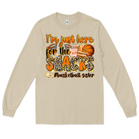 Mushroom im just here for the snacks basketball sister Long Sleeve Tee - Zillion Design Studio