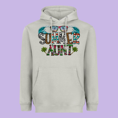 Summer Aunt Heavyweight Hoodie Designed By Cowhidedigitalart
