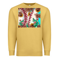 Antique Gold baseball leopard turquoise cactus sunflower Premium Sweatshirt - JahusDesignShop