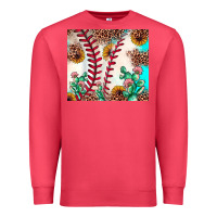 Cardinal baseball leopard turquoise cactus sunflower Premium Sweatshirt - JahusDesignShop