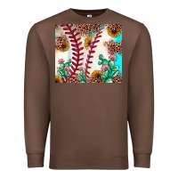 Chestnut baseball leopard turquoise cactus sunflower Premium Sweatshirt - JahusDesignShop