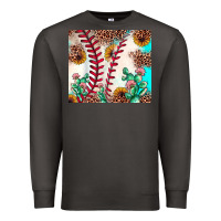 Smoke baseball leopard turquoise cactus sunflower Premium Sweatshirt - JahusDesignShop