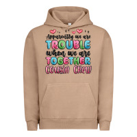 Pigment Burro apparently we are trouble when we are together cou Urban Hoodie - MaliasSmallBusiness