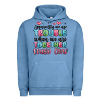 Pigment Pebble Blue apparently we are trouble when we are together cou Urban Hoodie - MaliasSmallBusiness