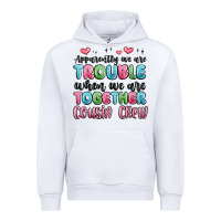 White apparently we are trouble when we are together cou Urban Hoodie - MaliasSmallBusiness