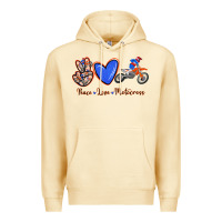 Pina Colada Peace Love Motocross Premium Hoodie - RanaPortraitStore