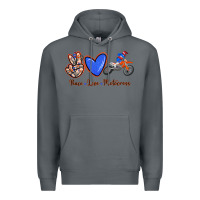 Rock Peace Love Motocross Premium Hoodie - RanaPortraitStore