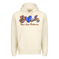 Sandshell Peace Love Motocross Premium Hoodie - RanaPortraitStore