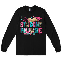 Black student nurse Long Sleeve Tee - Zillion Design Studio