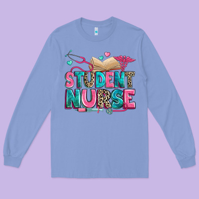 Student Nurse Long Sleeve Tee Designed By Zillion Design Studio