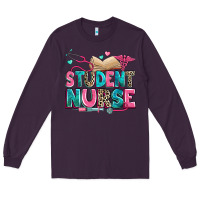 Plum student nurse Long Sleeve Tee - Zillion Design Studio