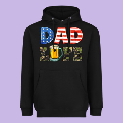 Dad Life Heavyweight Hoodie Designed By Hra Design Shop