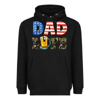 Black dad life Heavyweight Hoodie - HRA Design Shop