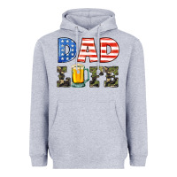 Heather Grey dad life Heavyweight Hoodie - HRA Design Shop