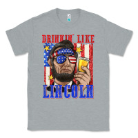 Heather Grey drinking like lincoln Classic Tee - texasbilliewilder