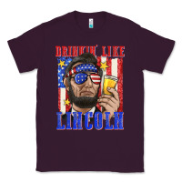 Plum drinking like lincoln Classic Tee - texasbilliewilder