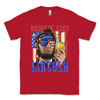 Red drinking like lincoln Classic Tee - texasbilliewilder