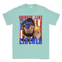 Seafoam drinking like lincoln Classic Tee - texasbilliewilder
