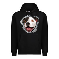 Black pittbull gray glitter Premium Hoodie - Jasminsmagicworld