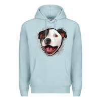 Blue Mist pittbull gray glitter Premium Hoodie - Jasminsmagicworld