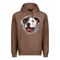 Chestnut pittbull gray glitter Premium Hoodie - Jasminsmagicworld