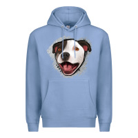 Colony Blue pittbull gray glitter Premium Hoodie - Jasminsmagicworld