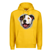 Lemon pittbull gray glitter Premium Hoodie - Jasminsmagicworld