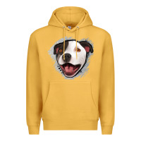 Mustard pittbull gray glitter Premium Hoodie - Jasminsmagicworld