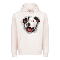 Pale Pink pittbull gray glitter Premium Hoodie - Jasminsmagicworld