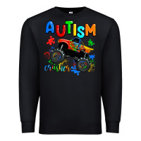 Black autism crusher Premium Sweatshirt - AdoDesignShop