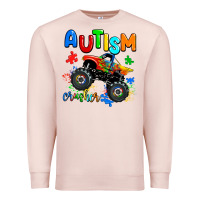 Pale Pink autism crusher Premium Sweatshirt - AdoDesignShop