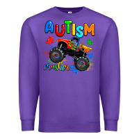 Purple autism crusher Premium Sweatshirt - AdoDesignShop