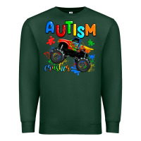 Sports Green autism crusher Premium Sweatshirt - AdoDesignShop